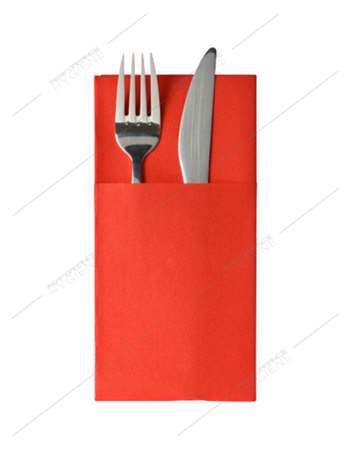 Serv celisoft 40x40 lunch pochette rouge x500