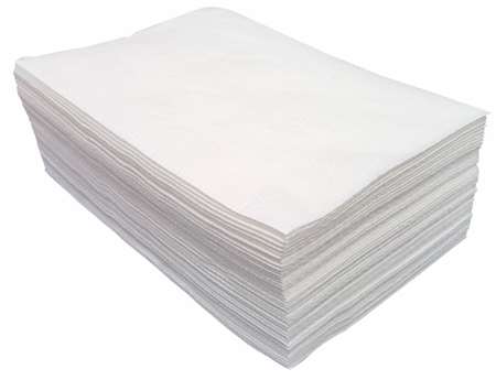 Serviettes de bain spunlace 67x45 55 gr/m² blanche x50